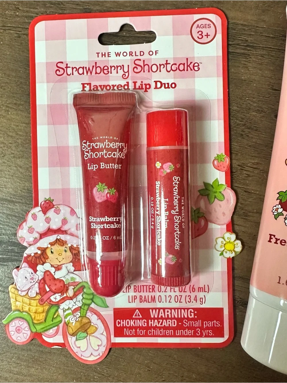 Strawberry Shortcake World Strawberry Scented Lip Balm/Gloss/Scrub/Lotion NEW